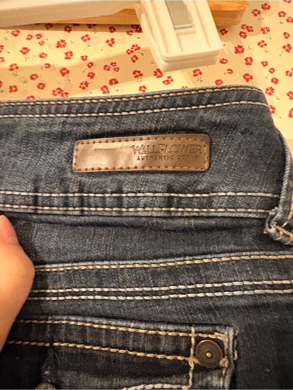 Wallflower Dark Blue Jeans with Decorative Back Pockets - Picture 7 of 7